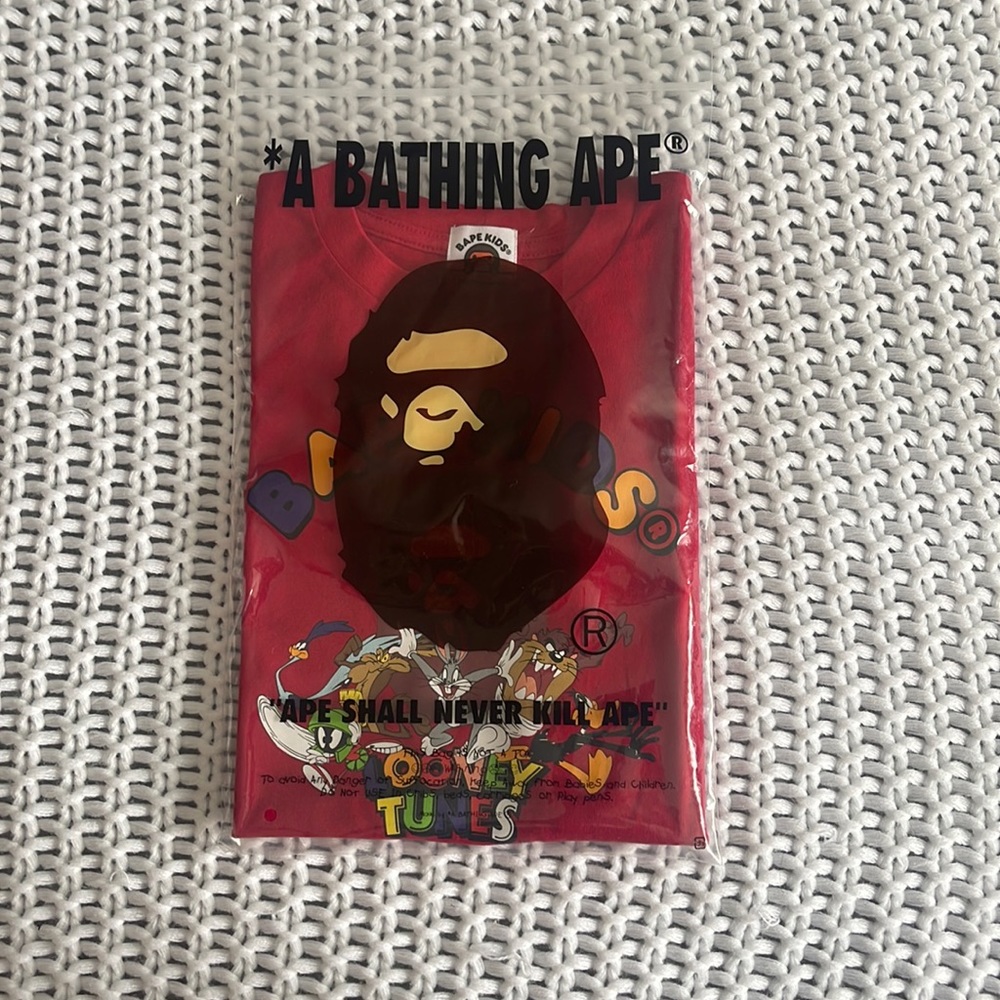 A Bathing Ape x Looney Tunes Collab kids shirt